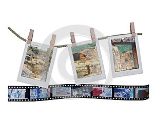 Drying Traveling Photos with a Film: Ruins of the ancient polis