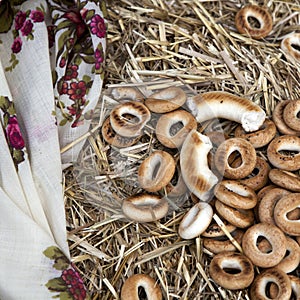 Dryings of a donut form russian meal - bread-rings