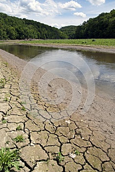 Dryness, drying river