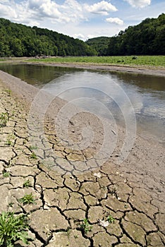 Dryness, drying river photo