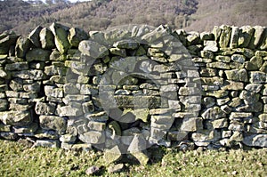 Drystone wall in Derbyshire