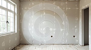 Drywall Installation In Progress at Modern Home Construction Site