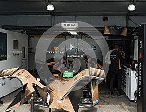 DS TECHEETAH Team prepare racing car 13 for professional racing driver Antonio Felix Da Costa at team garage during 2021 New York