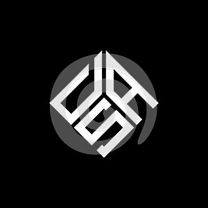 DSA letter logo design on black background. DSA creative initials letter logo concept. DSA letter design