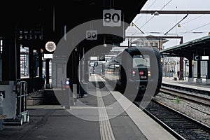 DSB train at Odense railway station