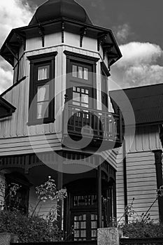 Attic of the historic Kuschel house in Puerto Varas, Chile