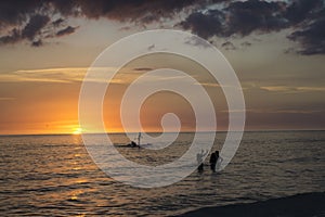 Siesta Key Beach in Sarasota, Florida at sunset