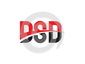 DSD Letter Initial Logo Design Vector Illustration