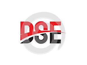DSE Letter Initial Logo Design Vector Illustration