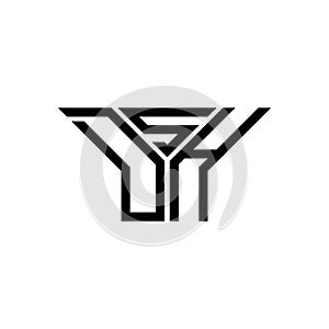 DSH letter logo creative design with vector graphic, DSH