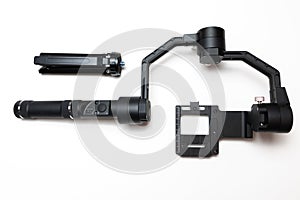 DSLR camera gimbal three-axis motorized stabilizer tripod system