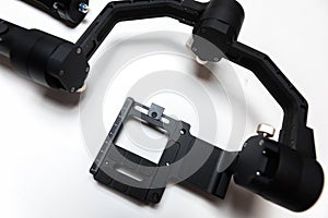 DSLR camera gimbal three-axis motorized stabilizer tripod system