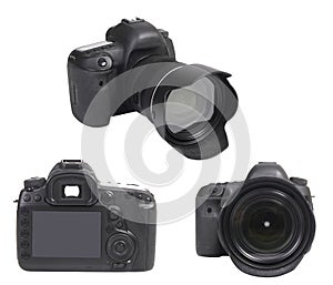 DSLR Camera Isolated On White