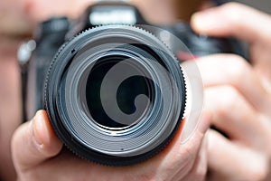 DSLR camera lens photo