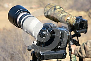 DSLR and Telephoto lens