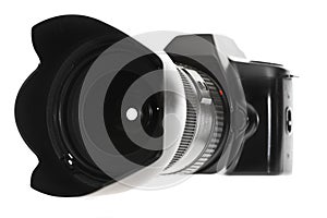 DSLR with a wideangle lens
