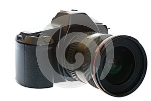 DSLR with a wideangle lens