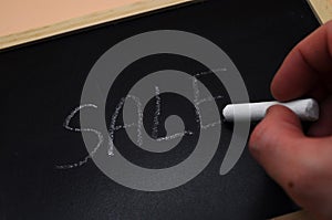 dslr write on the board