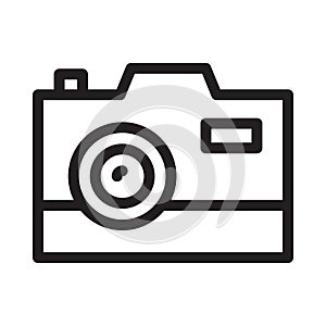 DSLRcamera vector thin    line icon