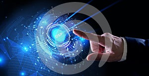 DSP - Demand Side Platform. Business, Technology, Internet and network concept