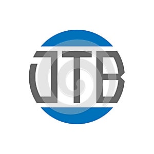 DTB letter logo design on white background. DTB creative initials circle logo concept.