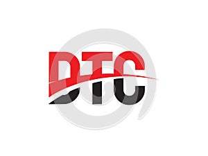 DTC Letter Initial Logo Design Vector Illustration