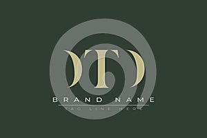 DTD abstract letter logo design