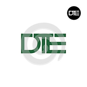 DTE Logo Letter Monogram Design