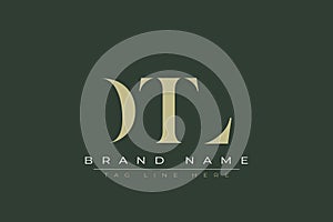 DTL abstract letter logo design
