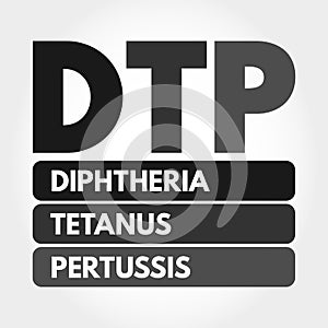 DTP - Diphtheria Tetanus Pertussis acronym