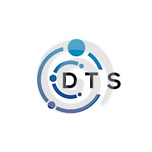 DTS letter logo design on white background. DTS creative initials letter logo concept. DTS letter design