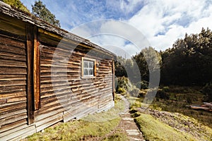 Du Cain Hut in Tasmania Australia photo