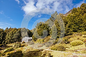 Du Cain Hut in Tasmania Australia photo