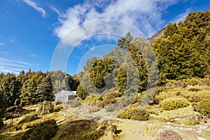 Du Cain Hut in Tasmania Australia photo