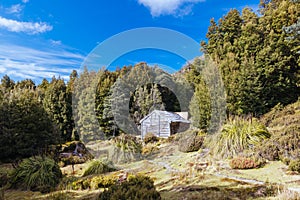 Du Cain Hut in Tasmania Australia photo