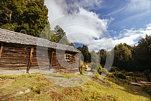 Du Cain Hut in Tasmania Australia photo