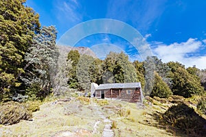 Du Cain Hut in Tasmania Australia photo