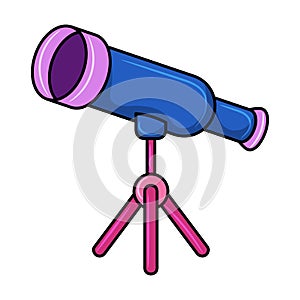 Simple Binoculars Colored vector illustration