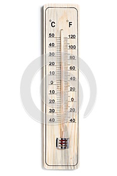 Dual Celsius Fahrenheit scale thermometer