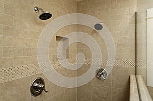 Dual Control Shower Area