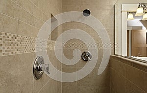 Dual Control Shower Area