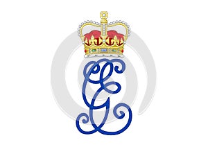 Dual Cypher of King George VI and Queen Elizabeth of Great Britain