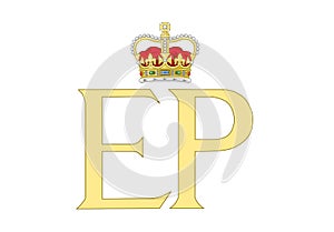 Dual cypher of Queen Elizabeth and Prince Philip of Great Britain