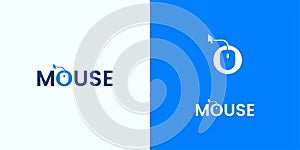Minimalist mouse logo design technology
