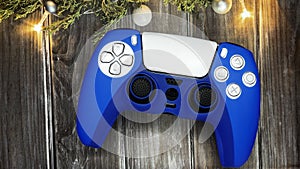 Dual Sense PS5 Blue Christmas