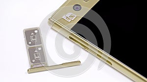 Dual SIM card slot.