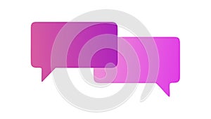 Dual Speech Bubbles Conversation Message Dialogue, vector design Generative AI