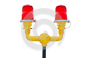 Dual warning red lights