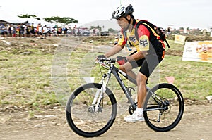 Duathlon biker