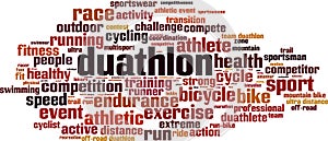 Duathlon word cloud